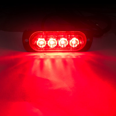 1gab 4LED mirgojošs signāllampas LED gaismas josla Automašīnas stroboskopa brīdinājuma gaismas avārijas lampas gaismas josla policijas kravas apvidus motocikla motociklam