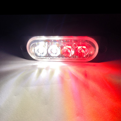 1gab 4LED mirgojošs signāllampas LED gaismas josla Automašīnas stroboskopa brīdinājuma gaismas avārijas lampas gaismas josla policijas kravas apvidus motocikla motociklam