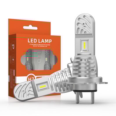 Far NAO H7 LED Mini Dimensiune Turbo Bec 30W 12V fără fir pentru Lampă de cap auto Super Bright CSP 6500K Far auto alb