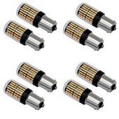 8X 1156 BAU15S LED 3014 144 SMD 7506 1003 1073 Canbus Super Bright Φρένο αυτοκινήτου Πίσω λάμπα οπισθοπορείας υψηλής ισχύος