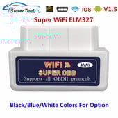 Cel mai bun scaner OBD2 ELM327 V1.5 WIFI OBD 2 Scaner de diagnosticare auto OBDII ELM 327 WI-FI 1.5 Cititor de coduri instrument de diagnosticare auto