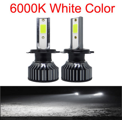 880 881 H7 Led Headlight Turbo 20000Lm H1 H4 Bulbs High Low Beam Hb3 Hb4 Lamps 4300K 6000K 8000K H8 H9 H11 9005 9006 Φώτα ομίχλης