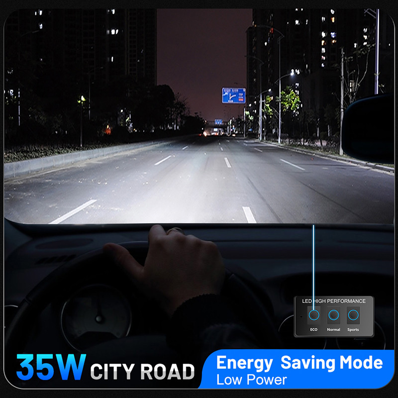 H11 H7 LED 60000LM 3 režimy prepínača svetlometov do auta 12V 24V H8 H9 9005 9006 9012 HIR2 35W 55W 75W diaľkové ovládanie žiarovka s vysokým jasom