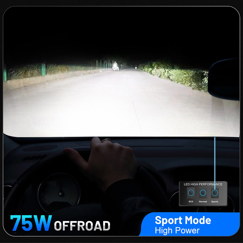 H11 H7 LED 60000LM 3 režimy prepínača svetlometov do auta 12V 24V H8 H9 9005 9006 9012 HIR2 35W 55W 75W diaľkové ovládanie žiarovka s vysokým jasom
