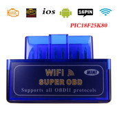 Elm-327 OBD2 Scanner Elm327 V1.5 Wifi OBD 2 Diagnostic-Scanner pentru mașină iOS OBDII ELM 327 V 1.5 Cititoare de coduri Instrumente de diagnosticare