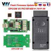 OPCOM V5 Opel OP COM 1.70 välkmälu püsivara värskenduse jaoks Opeli OP-COM PIC18F458 CAN BUS OBD 2 OBD2 autotööriistade auto diagnostikakaabel