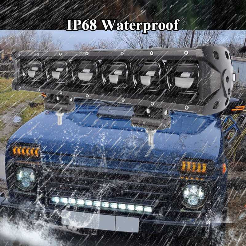 VISORAK 9D Lens Traktor Auto SUV 4wd 4x4 Flood LED Work Light Bar Za Jeep Ford Hummer Defender Pickup Volvo Scania Kamion Kamion