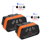 Instrument de diagnosticare automată Vgate Icar2 Scanner de diagnosticare auto WIFI/Bluetooth pentru cititor de cod Android ELM327 OBD2