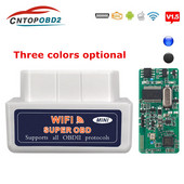 Scaner OBD2 Wifi ELM327 V1.5 PIC18F25K80 Chip ELM 327 Bluetooth V1.5 Instrument de diagnosticare automată OBD II pentru cititor de cod Android/IOS