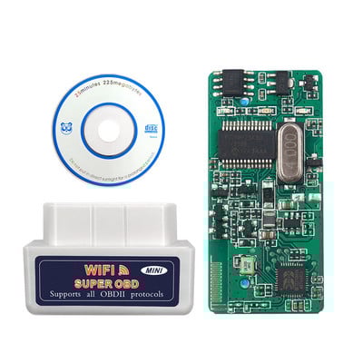 Scaner OBD2 Wifi ELM327 V1.5 PIC18F25K80 Chip ELM 327 Bluetooth V1.5 Instrument de diagnosticare automată OBD II pentru cititor de cod Android/IOS