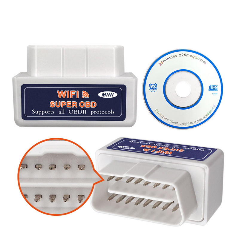 Scaner OBD2 Wifi ELM327 V1.5 PIC18F25K80 Chip ELM 327 Bluetooth V1.5 Instrument de diagnosticare automată OBD II pentru cititor de cod Android/IOS