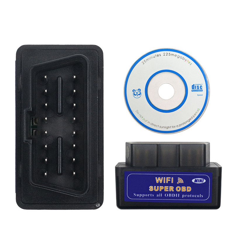 Scaner OBD2 Wifi ELM327 V1.5 PIC18F25K80 Chip ELM 327 Bluetooth V1.5 Instrument de diagnosticare automată OBD II pentru cititor de cod Android/IOS