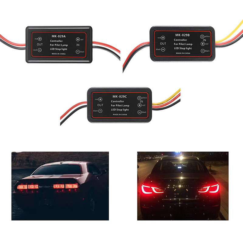 Blykstės universalus blykstės valdiklio blykstės modulis, skirtas LED stabdžių žibinto lemputei