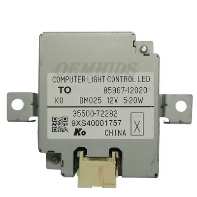 Originalus balastinis LED 85967-12020 skirtas Vios Nsp150 Yaris Bezza priekinių žibintų valdymo tvarkyklės kompiuterio modulis ECU 35500 35550-72282
