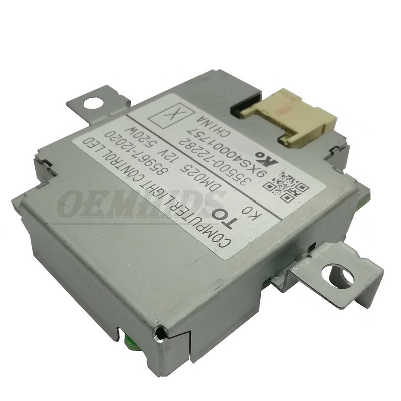Originalus balastinis LED 85967-12020 skirtas Vios Nsp150 Yaris Bezza priekinių žibintų valdymo tvarkyklės kompiuterio modulis ECU 35500 35550-72282