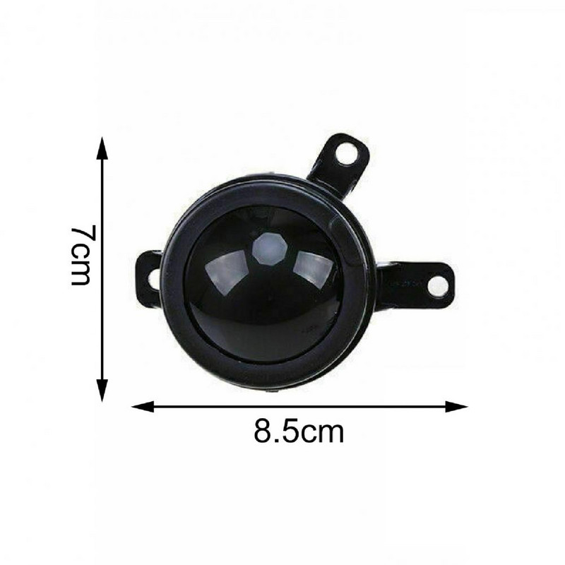 Portabil 1 pereche Capac de acoperire portabil pentru lămpi de ceață Capac negru pentru lămpi de ceață robust