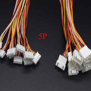 10Pair Micro JST XH 2.54 2P 3P 4P 5P 6PIN Male Female Plug Connector 2.54mm Pitch With Wire Cable 200mm Καλώδιο φόρτισης μπαταρίας