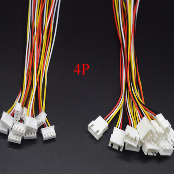 10Pair Micro JST XH 2.54 2P 3P 4P 5P 6PIN Male Female Plug Connector 2.54mm Pitch With Wire Cable 200mm Καλώδιο φόρτισης μπαταρίας