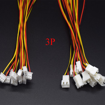 10 чифта Micro JST XH 2.54 2P 3P 4P 5P 6PIN мъжки и женски щепсел конектор 2.54 мм стъпка с кабел за кабел 200 мм кабел за зареждане на батерията