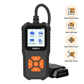 Automobilio OBD2 skaitytuvo kodų skaitytuvo variklio gedimų skaitytuvas palaiko 10 kalbų CAN diagnostikos nuskaitymo įrankį ELM visiems OBD II protokolams