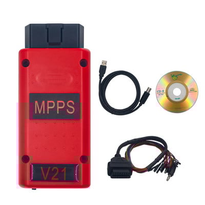 Cel mai nou deblocat MPPS V21 ECU Master Fără utilizare Limitare de timp Red MPPS 21 ECU Programator Mai bine decât Black V21/V18 OBD2 Scanner auto