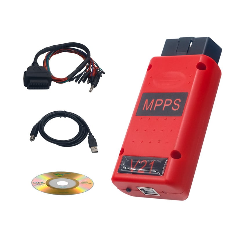 Cel mai nou deblocat MPPS V21 ECU Master Fără utilizare Limitare de timp Red MPPS 21 ECU Programator Mai bine decât Black V21/V18 OBD2 Scanner auto