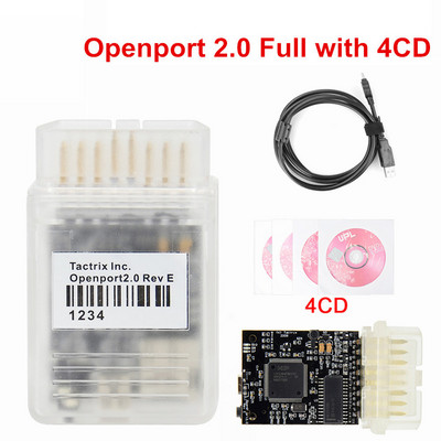 2022 Nou Sosire Openport 2.0 J2534 ECU Flash Chip Tuning Interfață Adaptor Taxtrix ECUFLASH cu software complet Cel mai bun preț