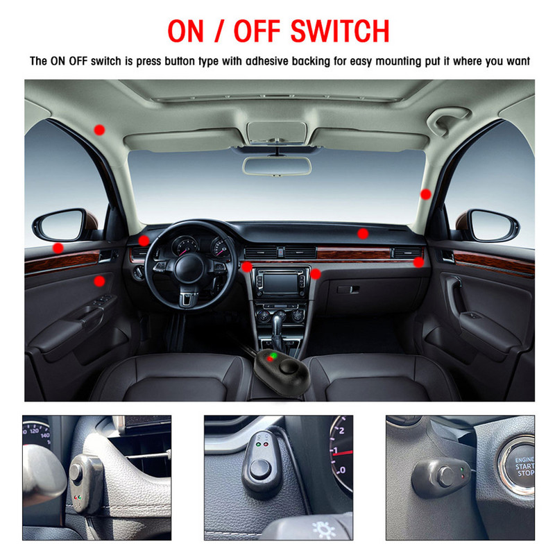 Set cablaj comutator Set cablaj bară luminoasă din sârmă de cupru cu releu 40A pentru accesorii auto pentru lampă de lucru cu LED