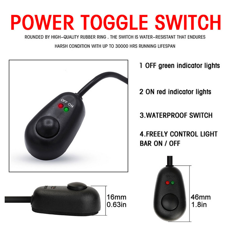 Set cablaj comutator Set cablaj bară luminoasă din sârmă de cupru cu releu 40A pentru accesorii auto pentru lampă de lucru cu LED