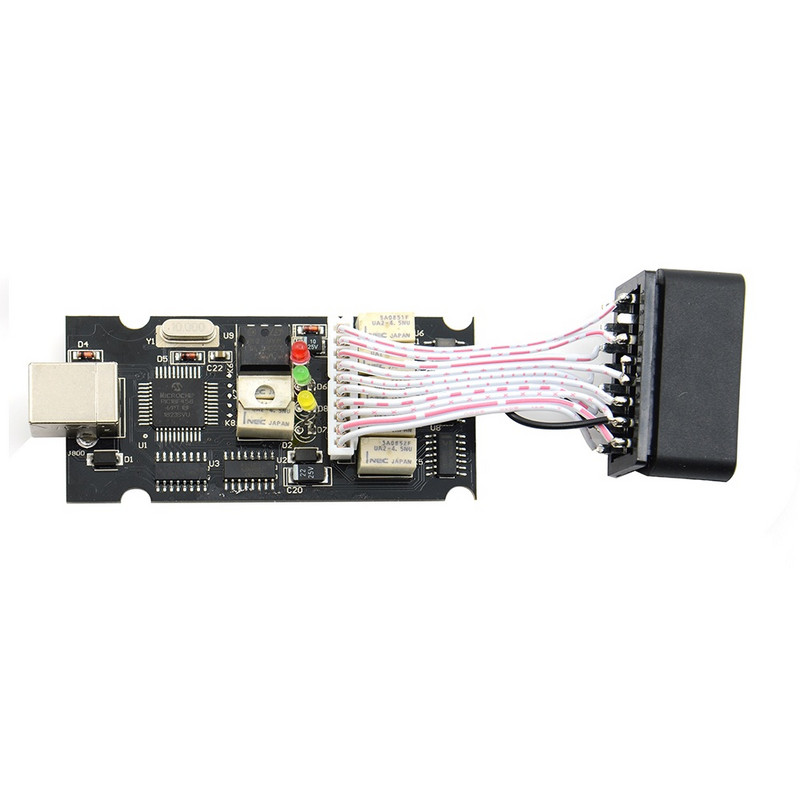 Най-новият Opel OP-COM V1.99 CANBUS четец на кодове OPCOM 2018 за PIC18F458 FT232 скенер 1.99 OP COM Професионална диагностика