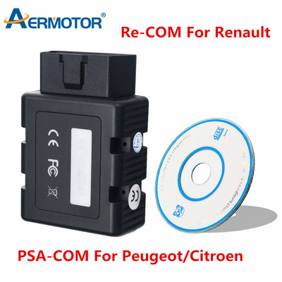 Най-добра Re-COM Bluetooth поддръжка за Renault Code Scanner Replace Can Clip PSA-COM за Citroen за Peugeot OBDII Dianostic Tool