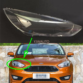Fényszóró lencse Ford Focus 2015-2017 Fényszóró fedél autóüveg csere Fényszóró Auto Shell projektor lencse