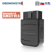 ELM327 V1.5 OBD2 скенер Bluetooth 4.0 PIC18F25K80 ELM 327 Автомобилен диагностичен инструмент за Android и IOS Автомобилен четец на кодове ELM327 Faslink