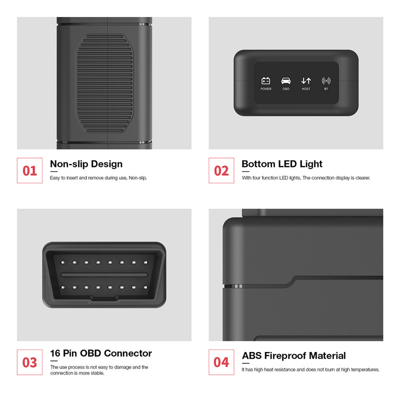 ELM327 V1.5 OBD2 скенер Bluetooth 4.0 PIC18F25K80 ELM 327 Автомобилен диагностичен инструмент за Android и IOS Автомобилен четец на кодове ELM327 Faslink