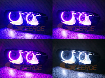 Για Volkswagen VW Scirocco III MK3 RF τηλεχειριστήριο συμβατή με Bluetooth APP Multi Color Ultra Bright RGB Led Angel Eyes Kit Halo Rings