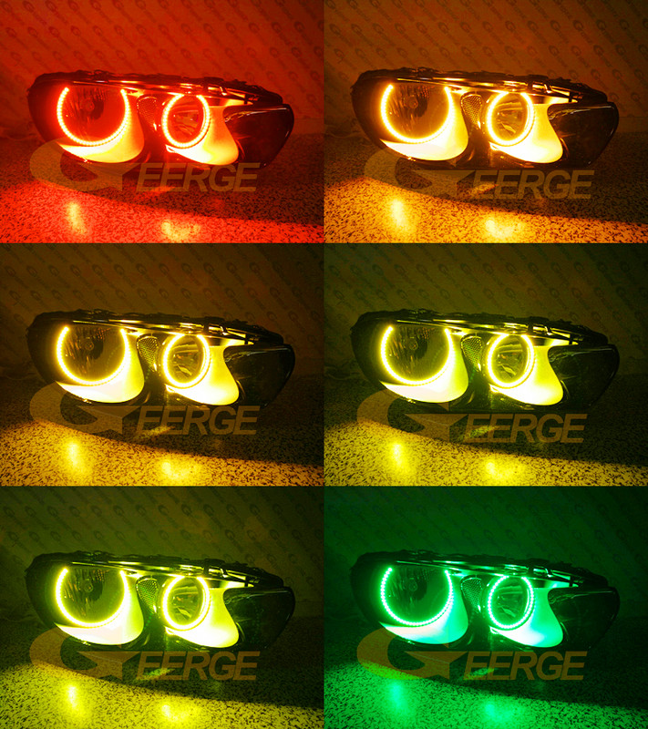 Za Volkswagen VW Scirocco III MK3 RF daljinski upravljač Bluetooth-kompatibilna APP Multicolor Ultra Bright RGB Led Angel Eyes Kit Halo prstenovi