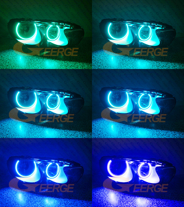 Za Volkswagen VW Scirocco III MK3 RF daljinski upravljač Bluetooth-kompatibilna APP Multicolor Ultra Bright RGB Led Angel Eyes Kit Halo prstenovi