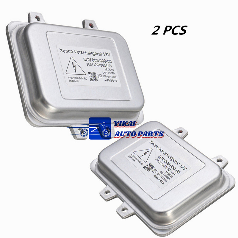 2x Nauji 08-16 Chrysler Town & Country 5DV00900000 Xenon Ballast & HID D1S lempučių rinkinio valdymo bloko lempos modulis 5DV009000-00