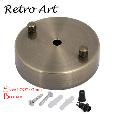 Trandafir de tavan din metal Placă decorativă pentru baldachin de tavan pentru dispozitiv de iluminat cu pandantiv Baza lămpii de perete pentru accesorii de iluminat