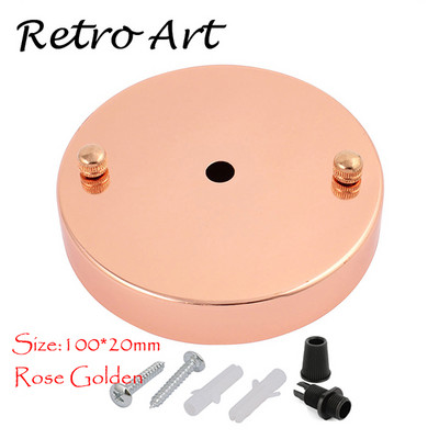 Trandafir de tavan din metal Placă decorativă pentru baldachin de tavan pentru dispozitiv de iluminat cu pandantiv Baza lămpii de perete pentru accesorii de iluminat