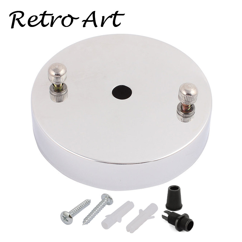 Trandafir de tavan din metal Placă decorativă pentru baldachin de tavan pentru dispozitiv de iluminat cu pandantiv Baza lămpii de perete pentru accesorii de iluminat