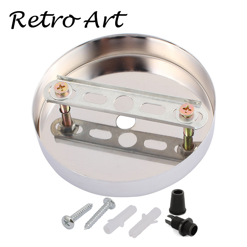 Trandafir de tavan din metal Placă decorativă pentru baldachin de tavan pentru dispozitiv de iluminat cu pandantiv Baza lămpii de perete pentru accesorii de iluminat