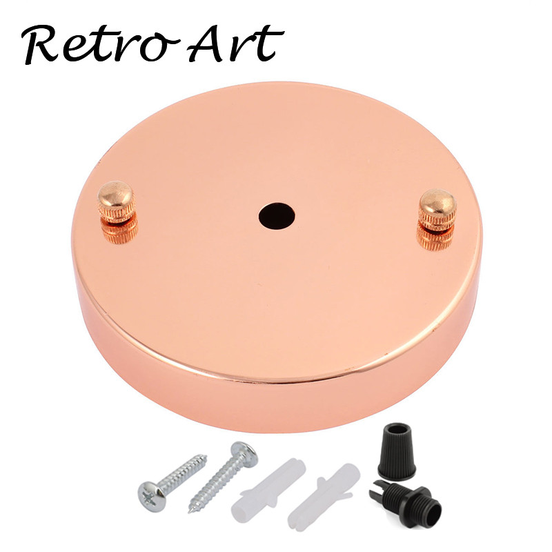 Trandafir de tavan din metal Placă decorativă pentru baldachin de tavan pentru dispozitiv de iluminat cu pandantiv Baza lămpii de perete pentru accesorii de iluminat