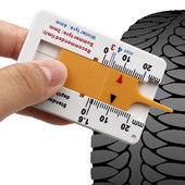 Automašīnas riteņu riepas dziļuma mērītājs 0–20 mm riepas protektora dziļuma indikators, dziļuma indikators, mērītājs Motocikla piekabes furgona mērīšanas rīks TXTB1