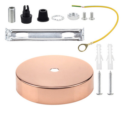 Lubų plokštė apvali juoda balta sidabrinė 8/10/12/15 cm senovinio disko šviesos priedų dėklas pakabinamoms lempoms ir sieninės šviesos lempos pagrindui