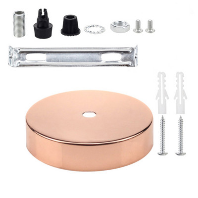 Lubų plokštė apvali juoda balta sidabrinė 8/10/12/15 cm senovinio disko šviesos priedų dėklas pakabinamoms lempoms ir sieninės šviesos lempos pagrindui