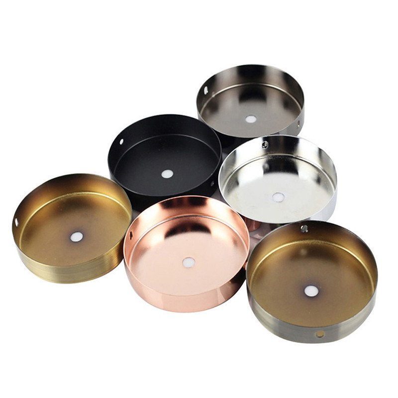 Lubų plokštė apvali juoda balta sidabrinė 8/10/12/15 cm senovinio disko šviesos priedų dėklas pakabinamoms lempoms ir sieninės šviesos lempos pagrindui