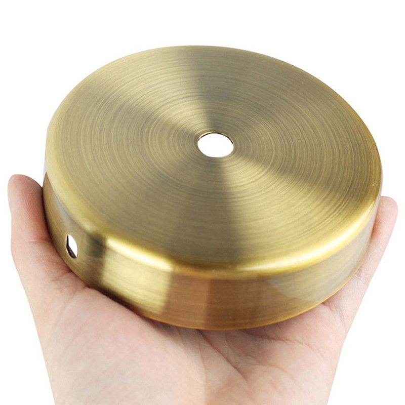 Lubų plokštė apvali juoda balta sidabrinė 8/10/12/15 cm senovinio disko šviesos priedų dėklas pakabinamoms lempoms ir sieninės šviesos lempos pagrindui