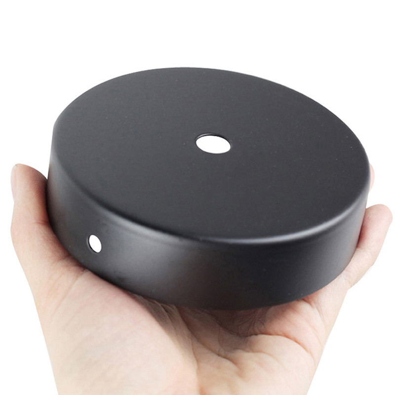 Lubų plokštė apvali juoda balta sidabrinė 8/10/12/15 cm senovinio disko šviesos priedų dėklas pakabinamoms lempoms ir sieninės šviesos lempos pagrindui