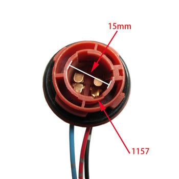 2 бр. Стоп светлина за кола 1157 Цокъл за крушка BAY15D Държач за лампа P21/5W Адаптер Основа Конектор Аксесоари